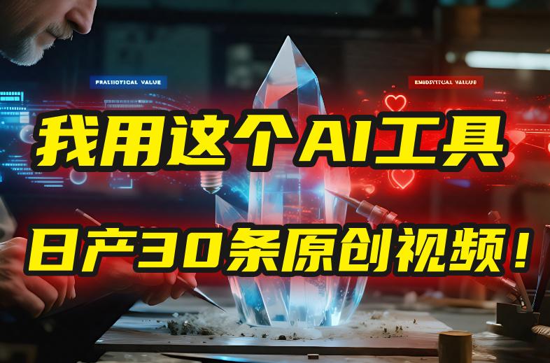 别再真人出镜了!我用这个AI工具,1张照片就能日产30条原创视频!六月网创-网创项目资源站-副业项目-创业项目-搞钱项目六月网创
