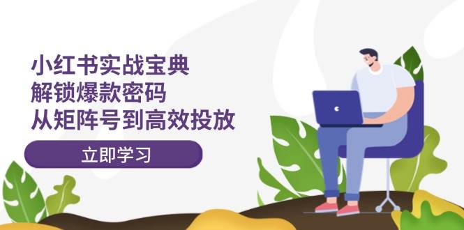 小红书实战宝典：解锁爆款密码，从矩阵号到高效投放六月网创-网创项目资源站-副业项目-创业项目-搞钱项目六月网创