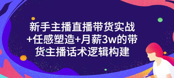 新手主播直播带货实战+信任感塑造+月薪3w的带货主播话术逻辑构建六月网创-网创项目资源站-副业项目-创业项目-搞钱项目六月网创