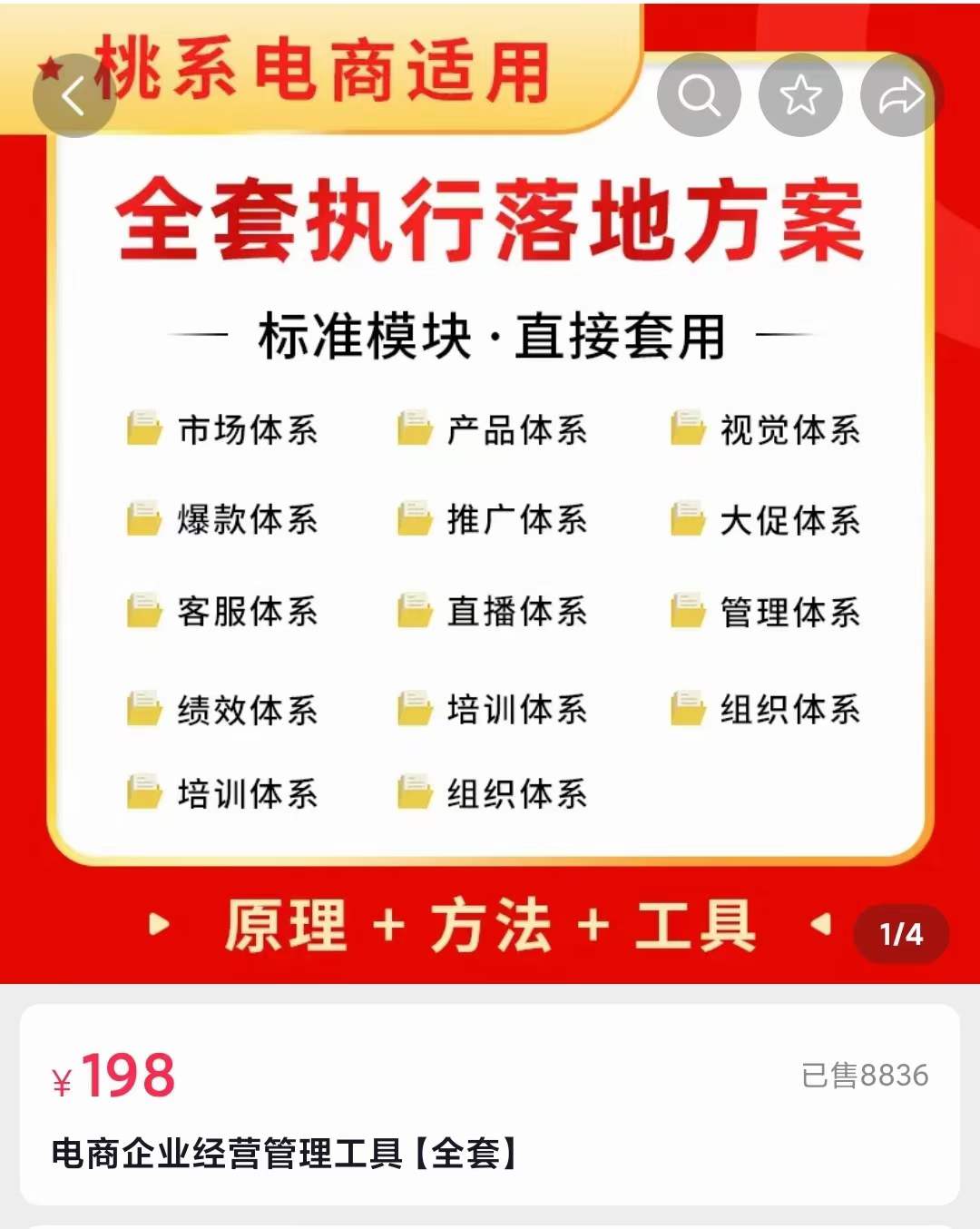 外面卖198·电商企业经营管理工具：全套执行落地方案 标准模块·直接套用六月网创-网创项目资源站-副业项目-创业项目-搞钱项目六月网创