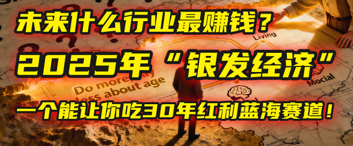 未来什么行业最赚钱?马哥揭秘2025年“银发经济”:一个能让你吃30年红利的蓝海赛道!六月网创-网创项目资源站-副业项目-创业项目-搞钱项目六月网创