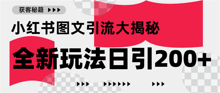 小红书图文引流,只需一张图片即可撬动百万流量,日引200+创业粉六月网创-网创项目资源站-副业项目-创业项目-搞钱项目六月网创