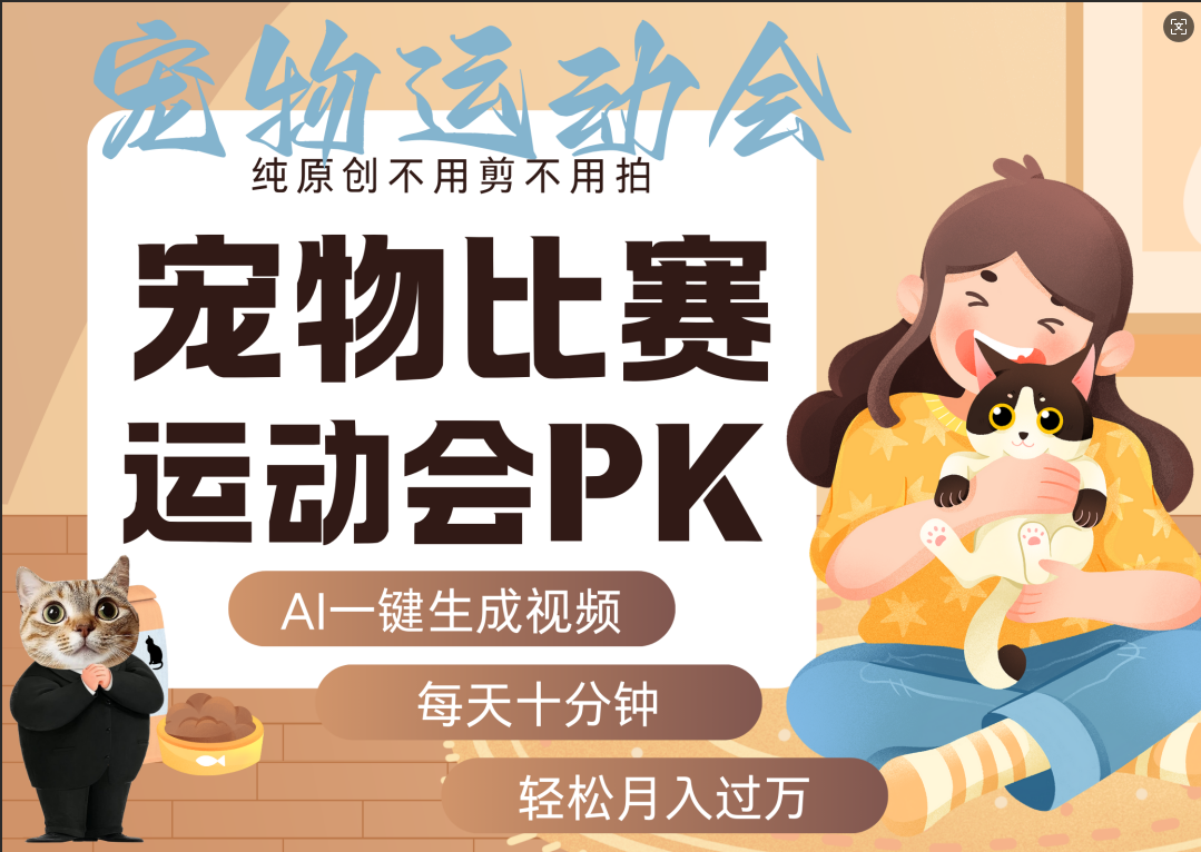 AI萌宠运动员跳水 射击  篮球  足球比赛   每天十分钟 附详细提示词文案库  代替做素材 卖提示词 卖虚拟资料  卖宠物产品 做宠物私人定制产品  带徒弟 带陪跑 卖课  创作者分成 月入5W+六月网创-网创项目资源站-副业项目-创业项目-搞钱项目六月网创
