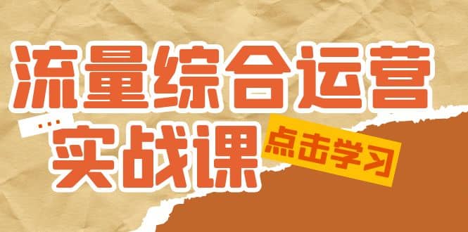 流量综合·运营实战课：短视频、本地生活、个人IP知识付费、直播带货运营六月网创-网创项目资源站-副业项目-创业项目-搞钱项目六月网创
