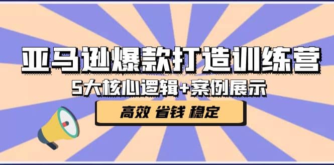 亚马逊爆款打造训练营:5大核心逻辑+案例展示 打造爆款链接 高效 省钱 稳定六月网创-网创项目资源站-副业项目-创业项目-搞钱项目六月网创
