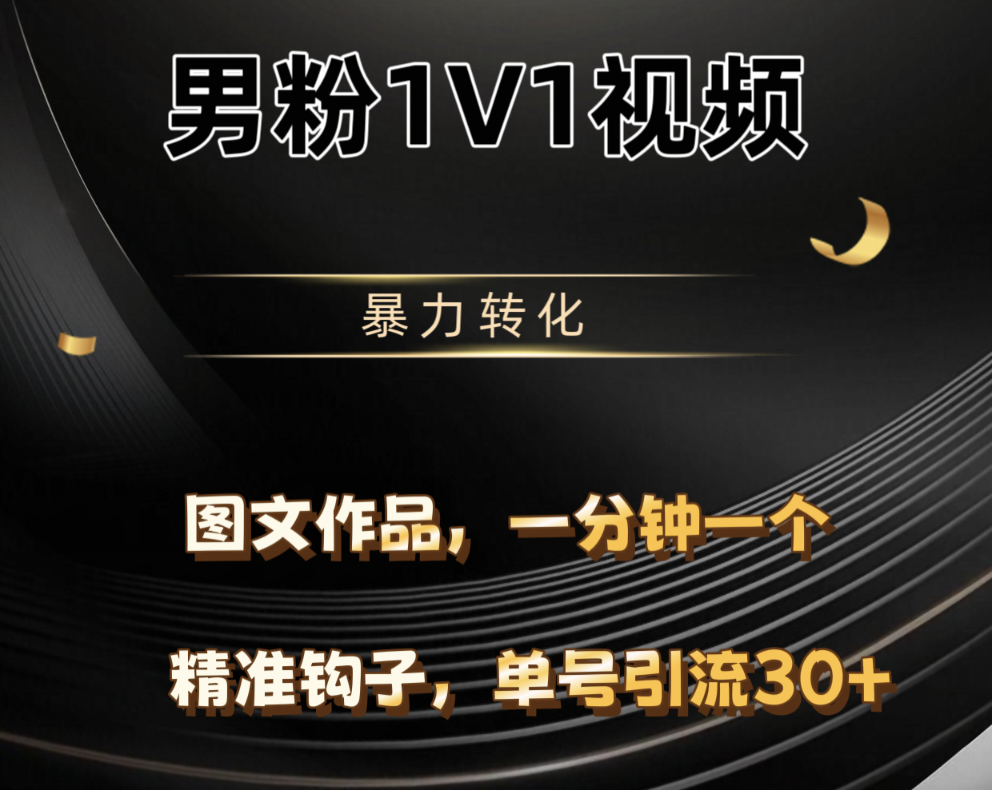 男粉1V1视频,硬改摄像头,高客单暴力转化,单日600+六月网创-网创项目资源站-副业项目-创业项目-搞钱项目六月网创