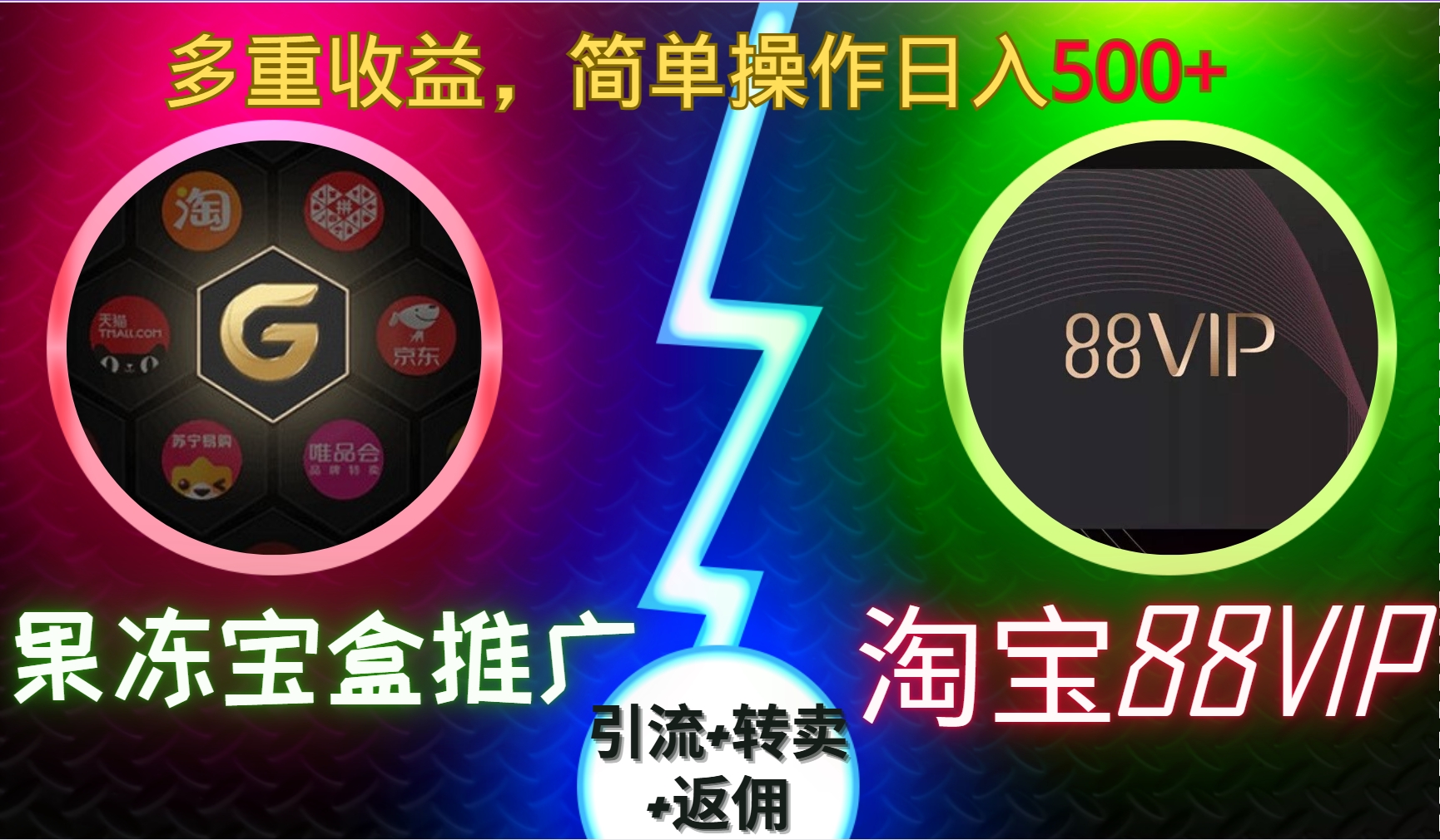 果冻宝盒推广88VIP,引流+转卖+返佣,多重收益,简单操作日入500+六月网创-网创项目资源站-副业项目-创业项目-搞钱项目六月网创