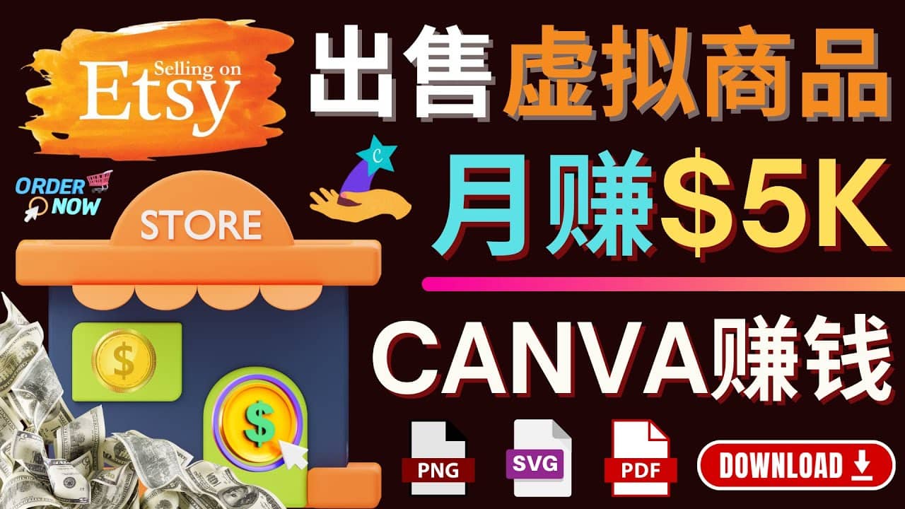 通过Etsy出售Canva模板,操作简单,收益高,月赚5000美元六月网创-网创项目资源站-副业项目-创业项目-搞钱项目六月网创