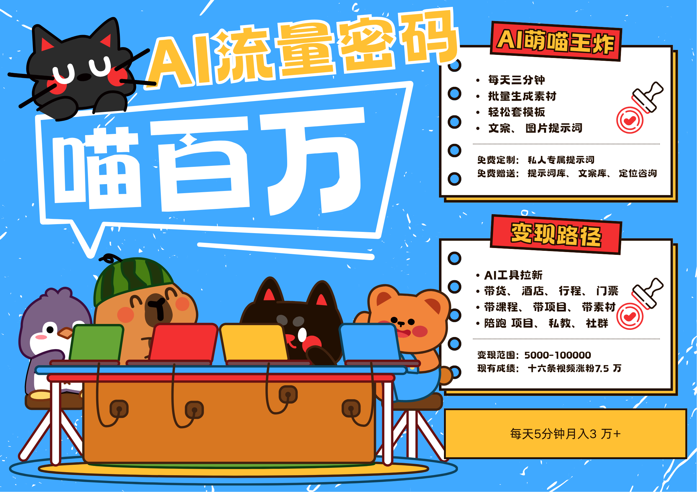 AI+宠物+旅行2025最火流量密码 轻松用AI宠物做文旅账号 可带货,带酒店,可以带行程,旅行社 小白三分钟学会 N种变现渠道 月入五位数  管道收益六月网创-网创项目资源站-副业项目-创业项目-搞钱项目六月网创