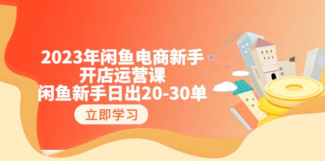 2023年闲鱼电商新手开店运营课：闲鱼新手日出20-30单（18节-实战干货）六月网创-网创项目资源站-副业项目-创业项目-搞钱项目六月网创