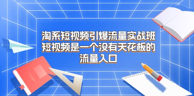 淘系短视频引爆流量实战班,短视频是一个没有天花板的流量入口六月网创-网创项目资源站-副业项目-创业项目-搞钱项目六月网创