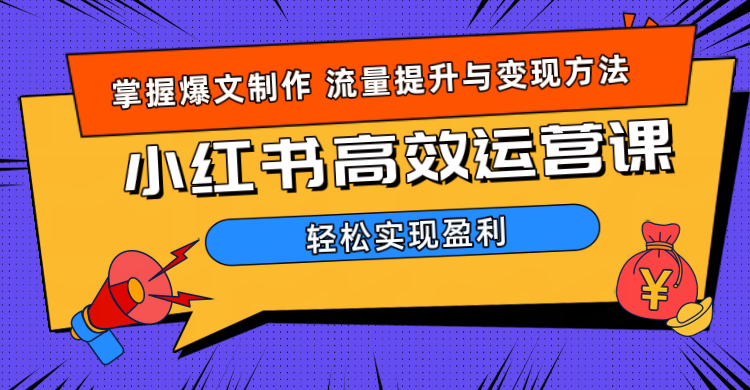 价值980小红书运营操作指南六月网创-网创项目资源站-副业项目-创业项目-搞钱项目六月网创