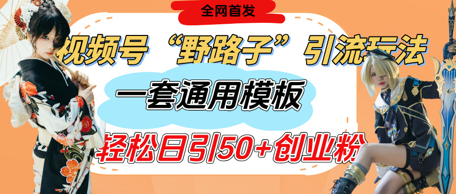 视频号“野路子”玩法,评论区疯狂截流,一套模板单日单号引流50+创业粉六月网创-网创项目资源站-副业项目-创业项目-搞钱项目六月网创
