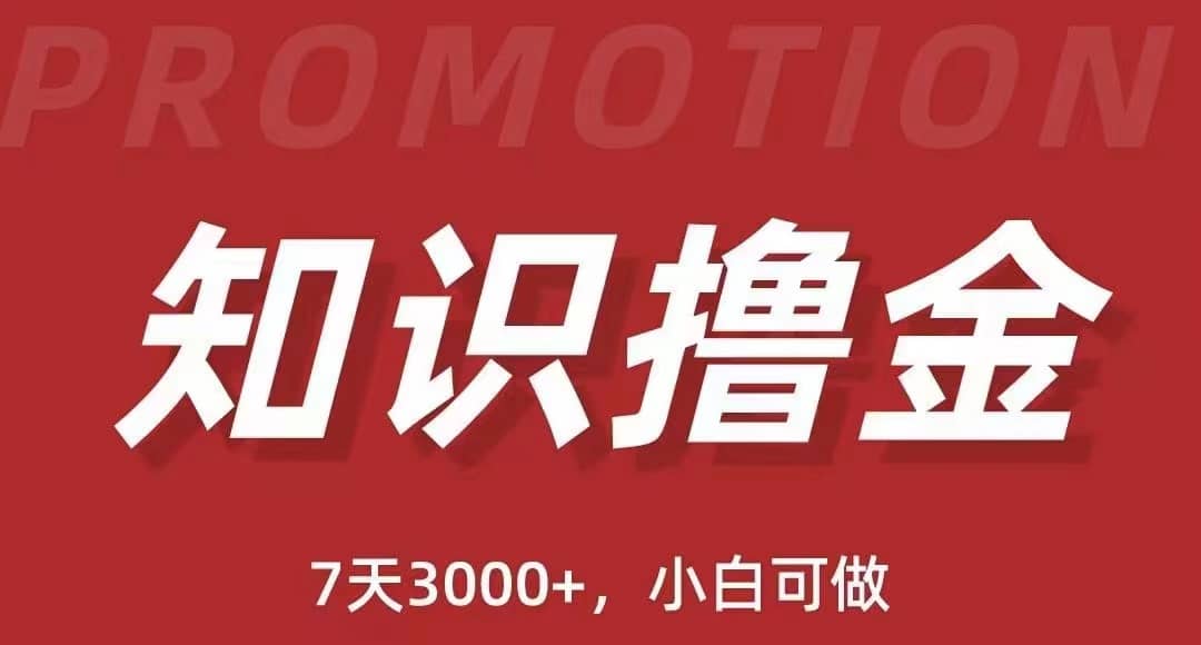 抖音知识撸金项目：执行力强当天见收益(教程+资料)六月网创-网创项目资源站-副业项目-创业项目-搞钱项目六月网创