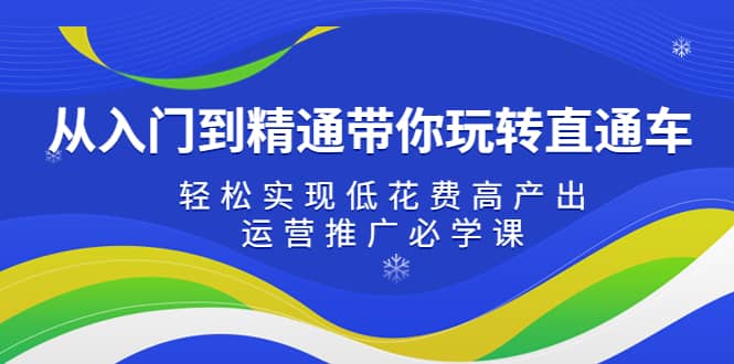 从入门到精通带你玩转直通车:轻松实现低花费高产出,35节运营推广必学课六月网创-网创项目资源站-副业项目-创业项目-搞钱项目六月网创