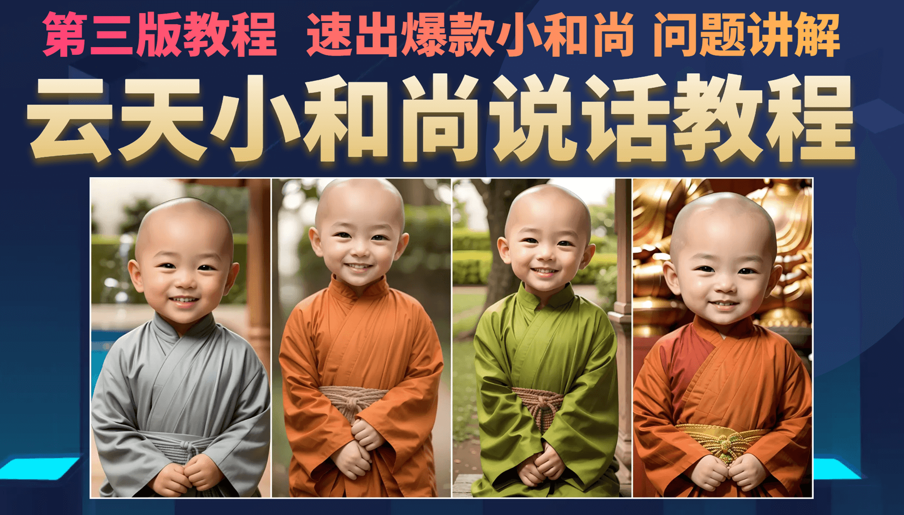 云天小和尚会说话，7天万粉（第3版教程）六月网创-网创项目资源站-副业项目-创业项目-搞钱项目六月网创