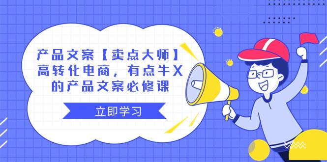 产品文案【卖点大师】高转化电商,有点牛X的 产品文案必修课六月网创-网创项目资源站-副业项目-创业项目-搞钱项目六月网创