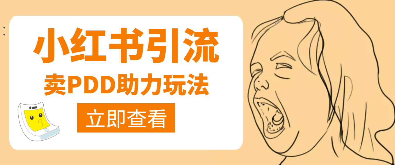 利用小红书卖拼多多助力六月网创-网创项目资源站-副业项目-创业项目-搞钱项目六月网创