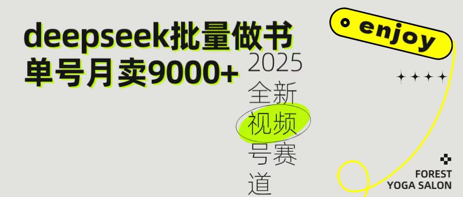 2025最新视频号项目 如何用Deepseek快速批量制作书单号 日入1000+六月网创-网创项目资源站-副业项目-创业项目-搞钱项目六月网创