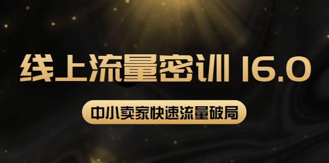 2022秋秋线上流量密训16.0：包含 暴力引流10W+中小卖家流量破局技巧 等等！六月网创-网创项目资源站-副业项目-创业项目-搞钱项目六月网创