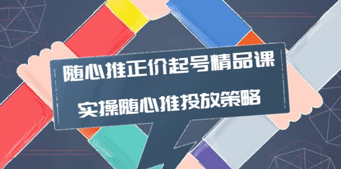 随心推正价起号精品课，实操随心推投放策略（5节课-价值298）六月网创-网创项目资源站-副业项目-创业项目-搞钱项目六月网创