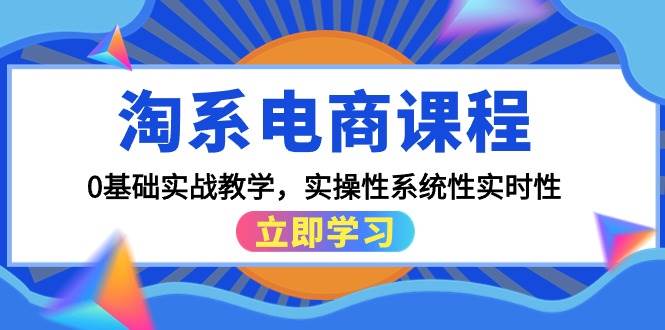 淘系电商课程,0基础实战教学,实操性系统性实时性(15节课)六月网创-网创项目资源站-副业项目-创业项目-搞钱项目六月网创